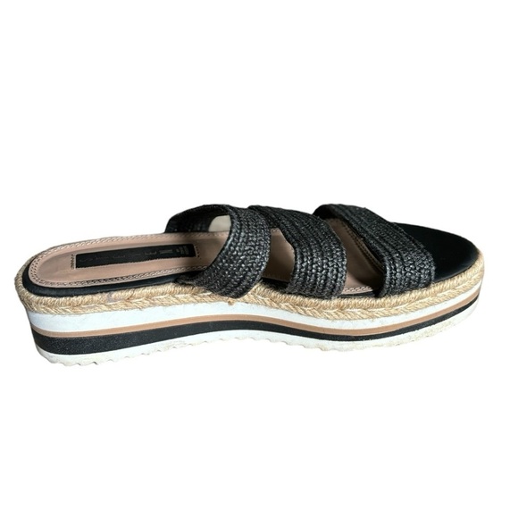 Steven Steve Madden Black Woven Strappy Sandals Size 8 LINZ by Steve Madden - Picture 4 of 12